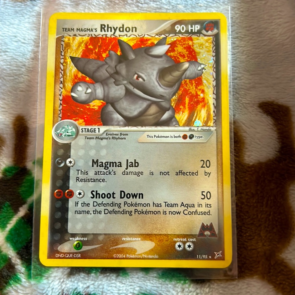 2004 Pokemon Team Magma's Rhydon 11/95